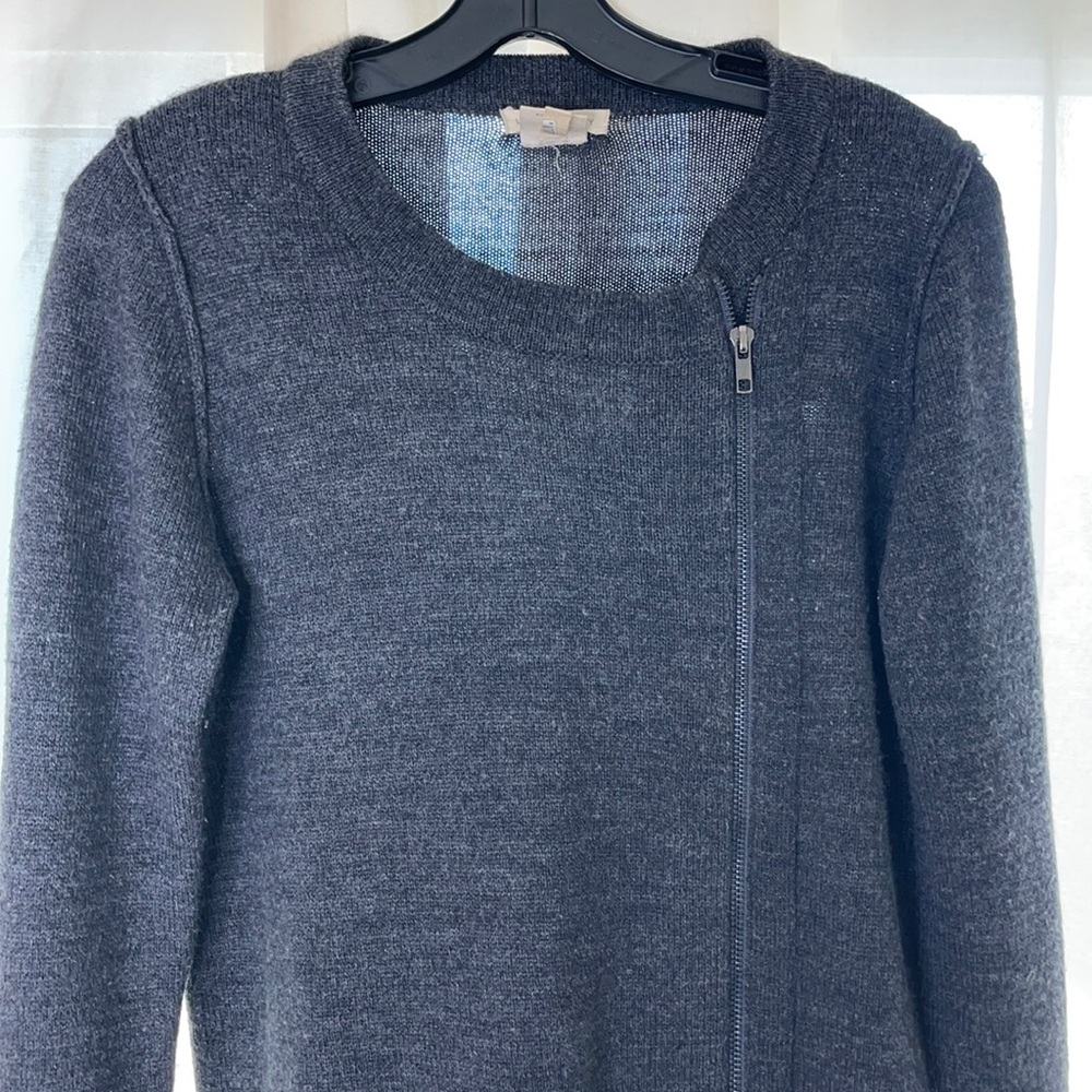 Gray Leroy & Perry zip up sweater